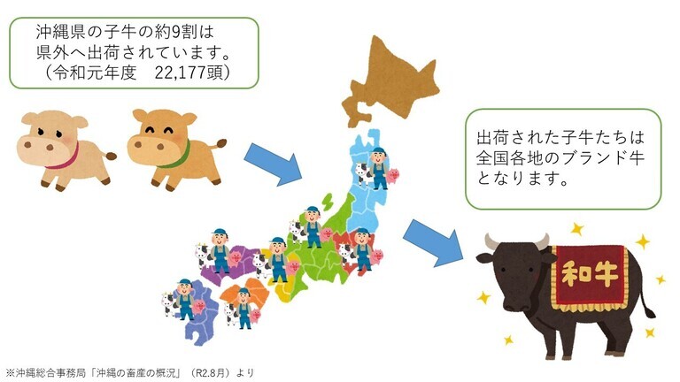 イラスト：沖縄の畜産の概況