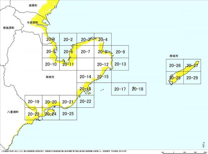 イラスト：南城市の位置図