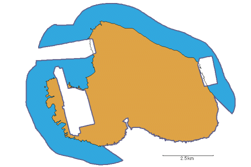 イラスト：伊良部県立自然公園の全体地図