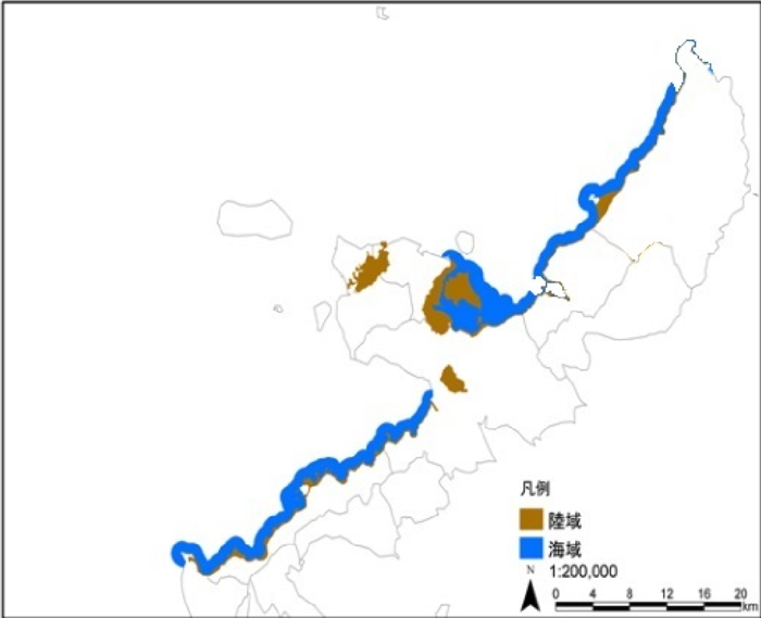 地図：沖縄海岸国定公園区域図