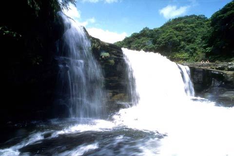 写真：浦内川上流のマリユドゥの滝