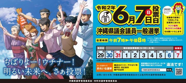 写真：沖縄県議会議員一般選挙ポスター