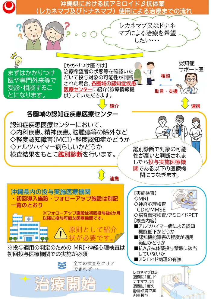 抗アミロイドβ抗体薬使用までの流れ