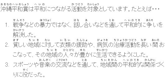 写真：活動対象についての説明文