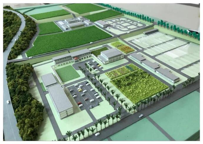 写真:新県立農業大学校模型