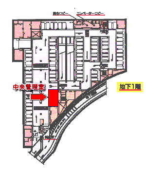 地図：中央管理室位置図