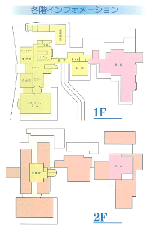 地図：各階インフォメーション