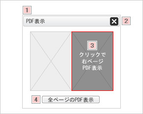 画面：PDF表示　各箇所に番号あり