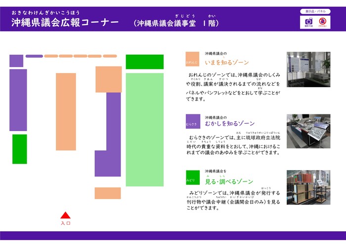 写真：広報コーナー　案内図