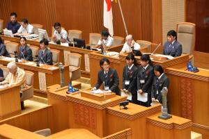 写真：質問順番1（西原高等学校）の質問