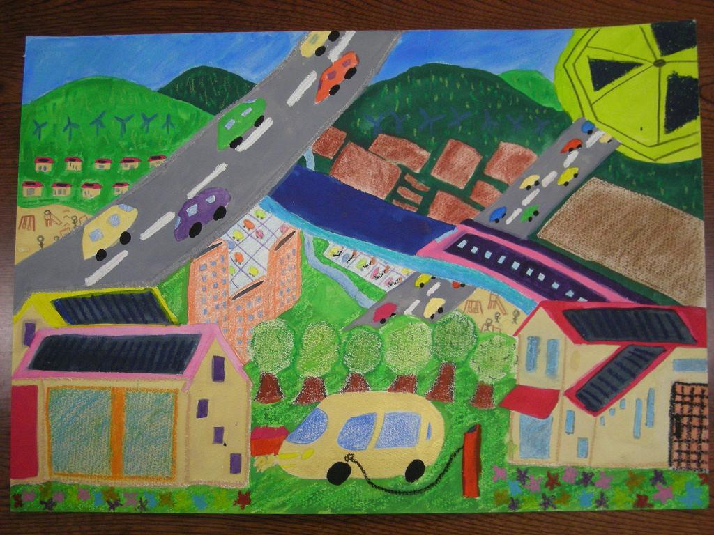 写真:中学校入選作品