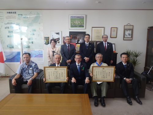 写真:表敬の様子
