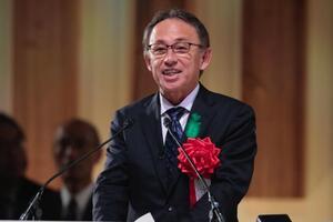 写真:挨拶の様子