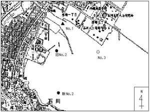 地図：石川川河口域1
