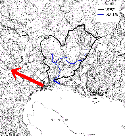 地図：平良川河口域2