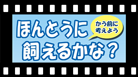 「ほんとうに飼えるかな？」（環境省・動画）（外部リンク・新しいウィンドウで開きます）