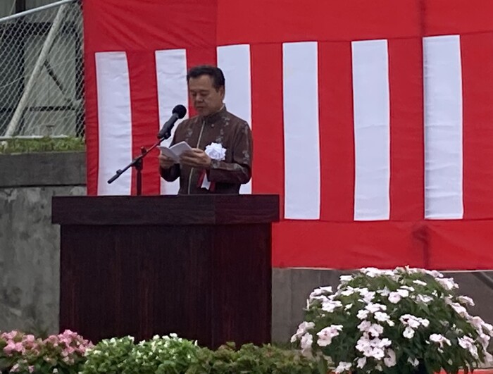 写真:第74回沖縄県植樹祭 南城市長