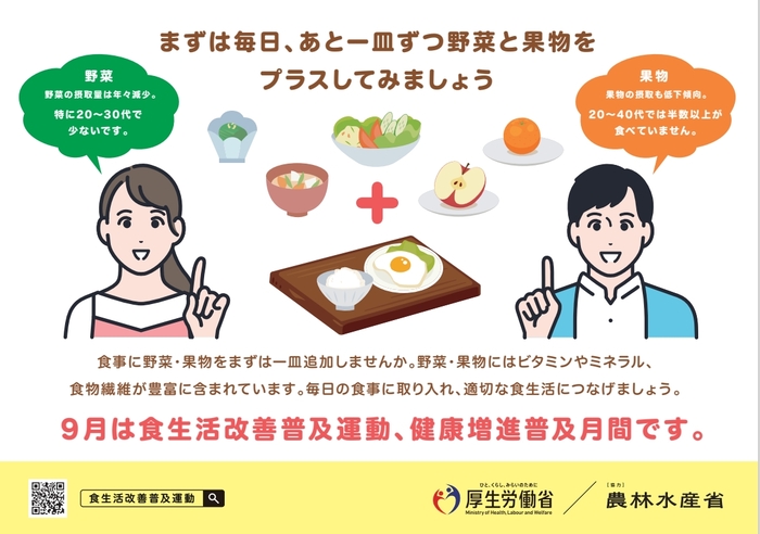 食生活改善普及運動 普及チラシ