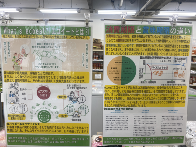 食品ロス削減ショップecoeat取組写真