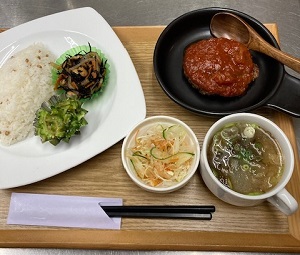 ハンバーグ定食（日替わり）