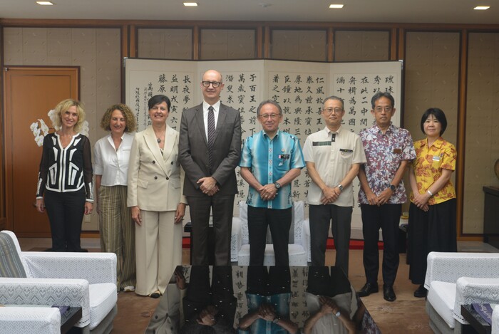 イタリア共和国・サルデーニャ特別自治州観光・工芸・ 商業担当評議員の知事表敬