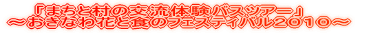 �@�@�u�܂��Ƒ��̌𗬑̌��o�X�c�A�[�v �`�����Ȃ�ԂƐH�̃t�F�X�e�B�o���Q�O�P�O�`