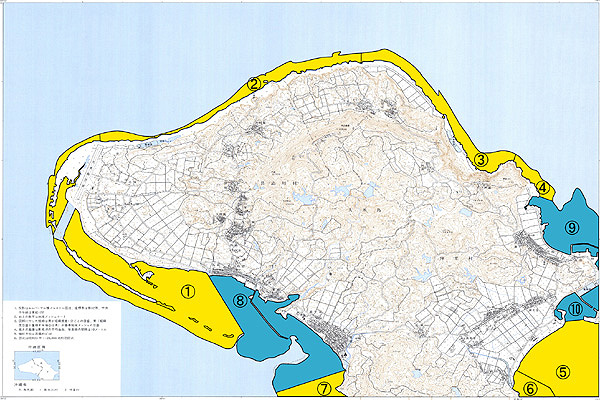 沿岸域における自然環境の保全に関する指針（宮古・久米島編）」 久米島
