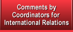 Comments by Coordinators for International Relations